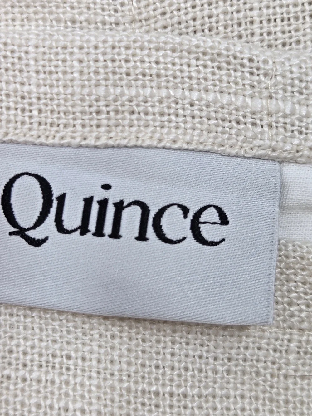 NWT QUINCE Set Of 2 48x84 Heavyweight European Linen Curtains Sand 0149